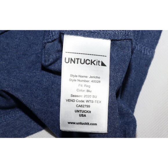UNTUCKit Men's Short‎ Sleeve Henley Style T-Shirt Size Large - Picture 6 of 6